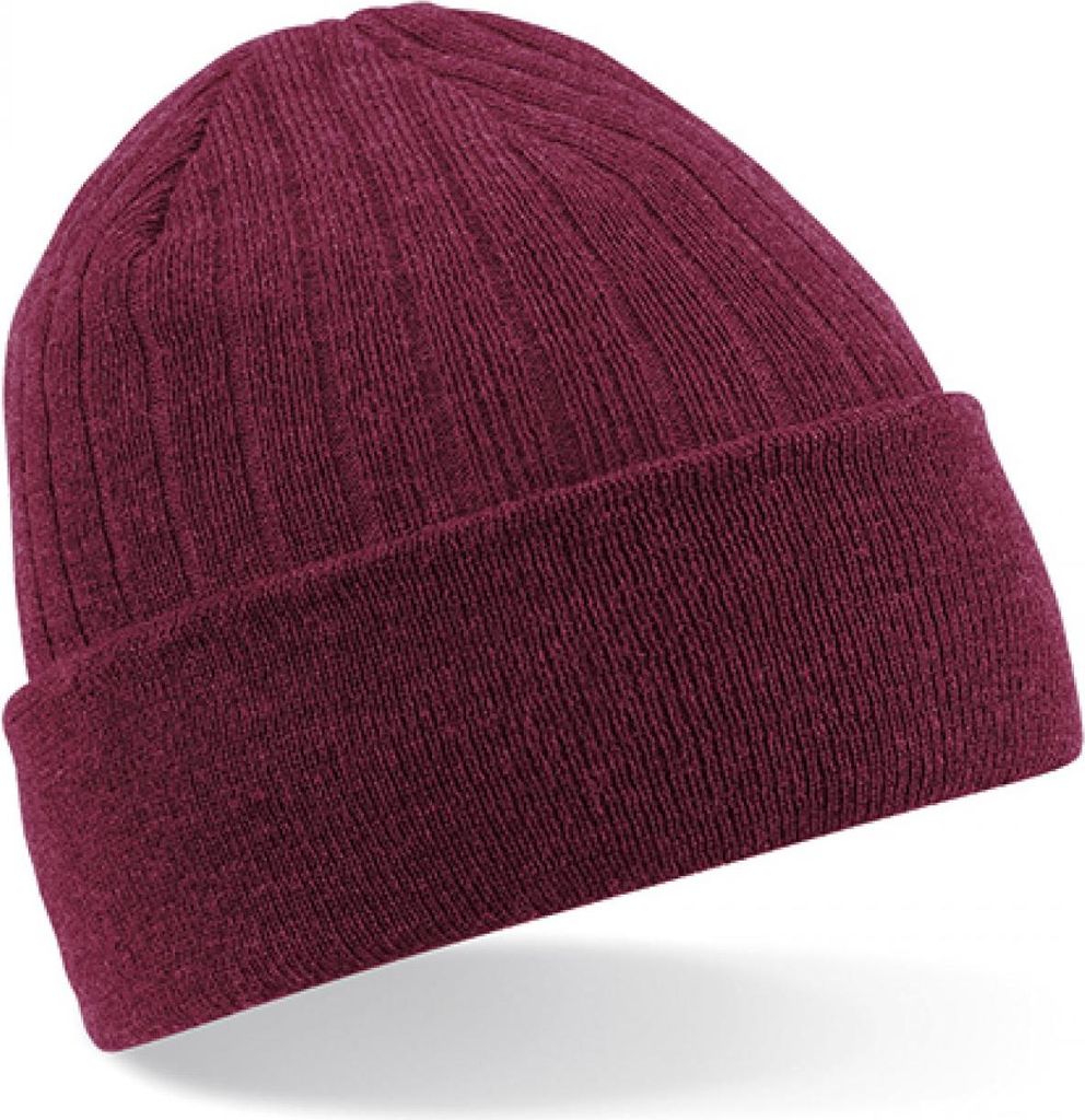 Beechfield B447 | Thinsulate Beanie Wintermütze - Farbe: Burgundy - Größe: One Size