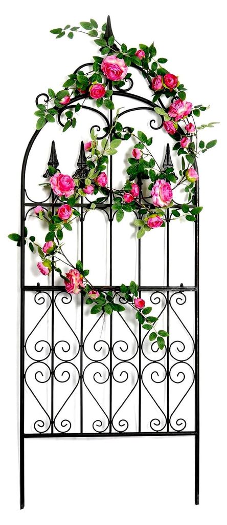 Garten Rankgitter 152x55x1CM für Kletterpflanzen aus Metall