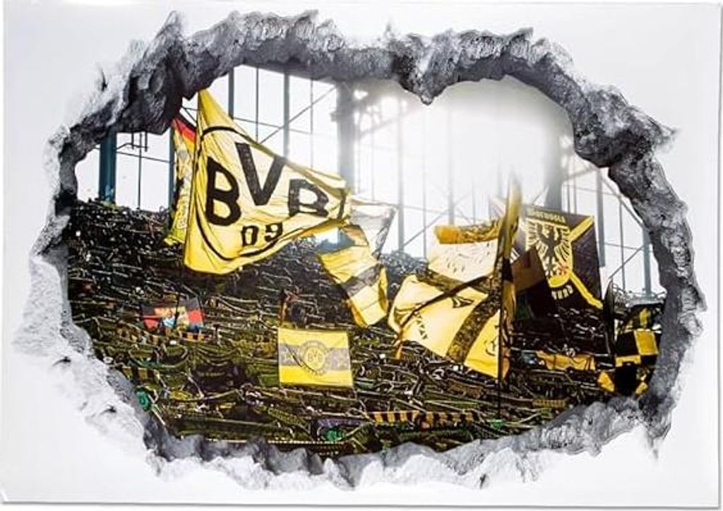 BVB Borussia Dortmund muurstickers, wanddecoratie, Productafbeelding 
