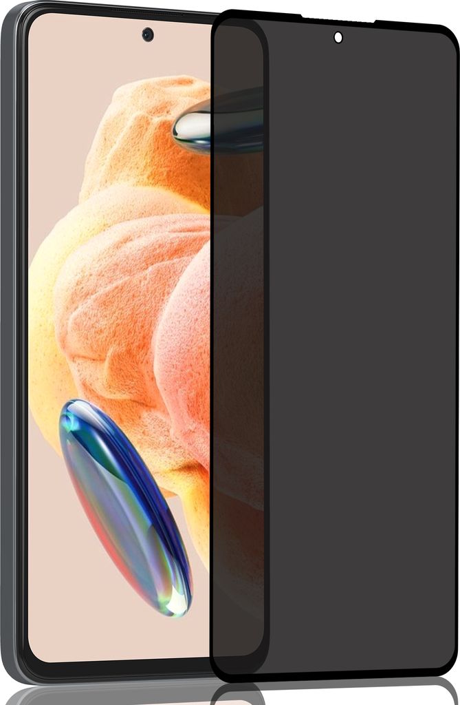 1-Pack Xiaomi Redmi Note 12 Pro Sichtschutz-Displayschutzfolie – gehärtetes Glas 9H – Super Qualität 3D