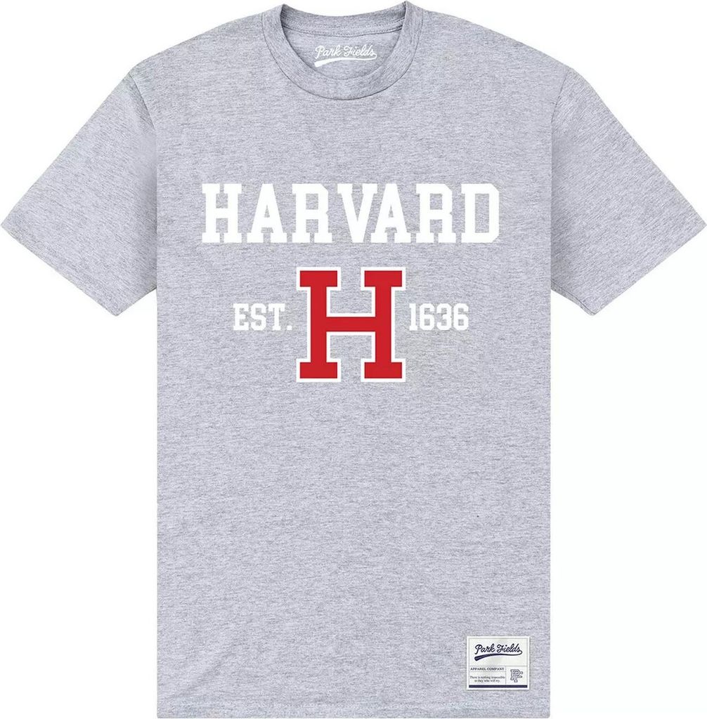 Harvard University - "Est 1636" T-Shirt für Herren/Damen Uni PN763 (4XL) (Grau meliert)