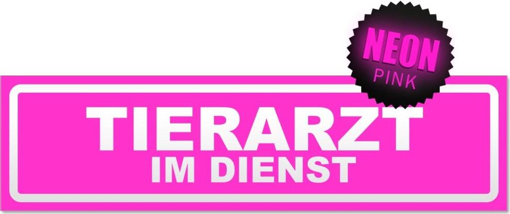 Tierarzt im Dienst invertiert Magnetschild Schild magnetisch