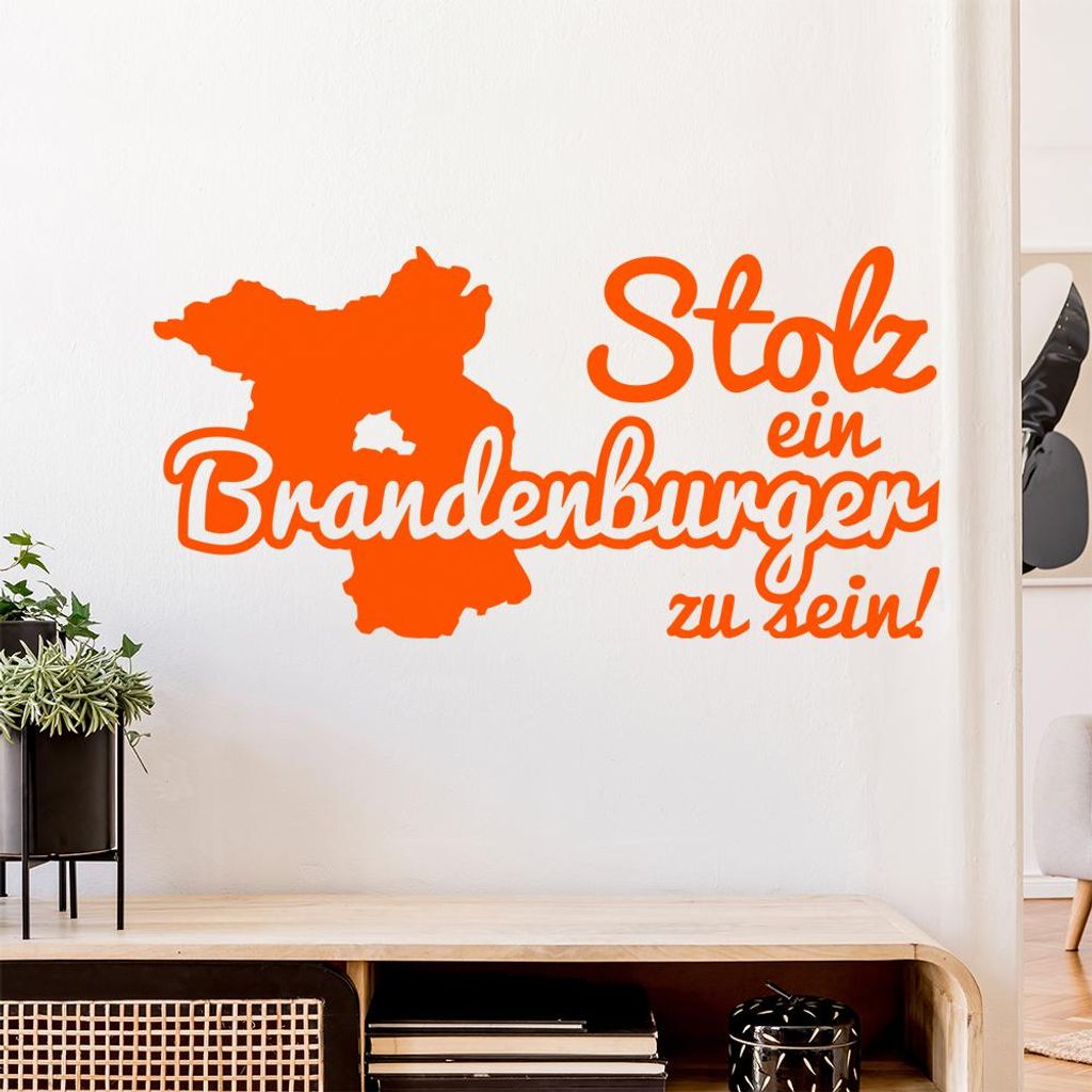Brandenburger Stolz Wandtattoo Wandaufkleber Wall Sticker - Dekoration, Küche, Wohnzimmer, Schlafzimmer, Badezimmer