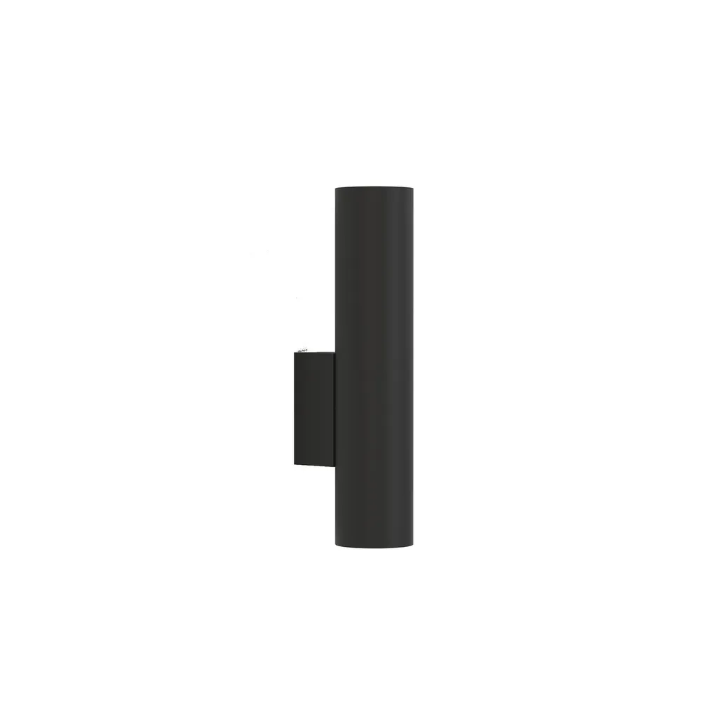 Applique murale de couloir et salon EYE WALL noire en métal 25cm