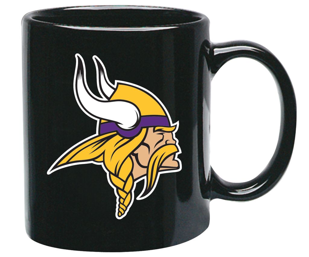 Minnesota Vikings Black Glossy Mug
