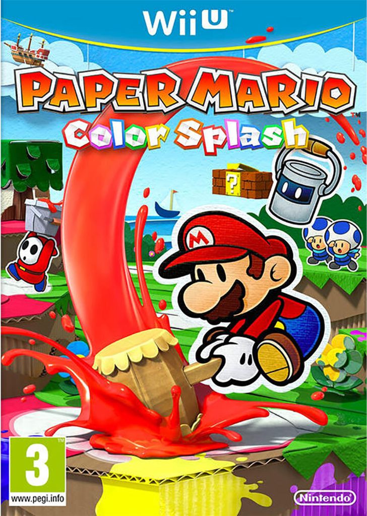 Nintendo Games Wii U Paper Mario Color Splash One Size