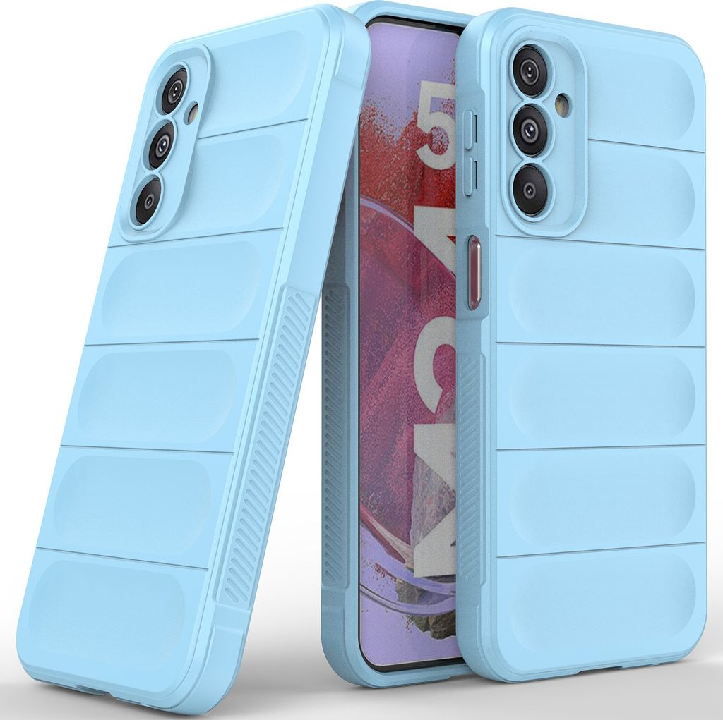 Handyhülle für Samsung Galaxy M34 5G Weich TPU Silikon Stossfest Anti-rutsch Hülle Blau