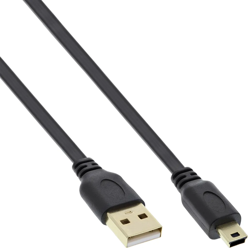 Cavo InLine USB Mini-B 5pin Piatto 1m - Il Classico che non Tradisce