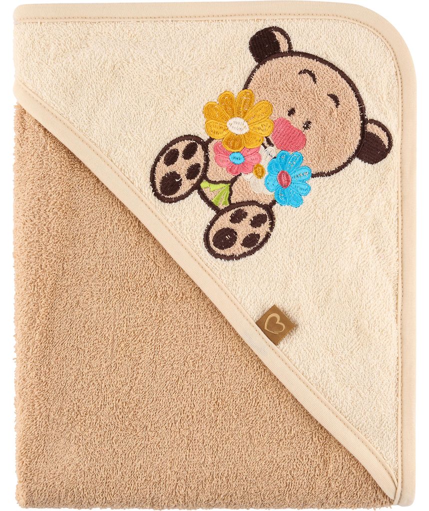 Be Mammy Kapuzenhandtuch Babyhandtuch aus Baumwolle 100cm x Produktbild 