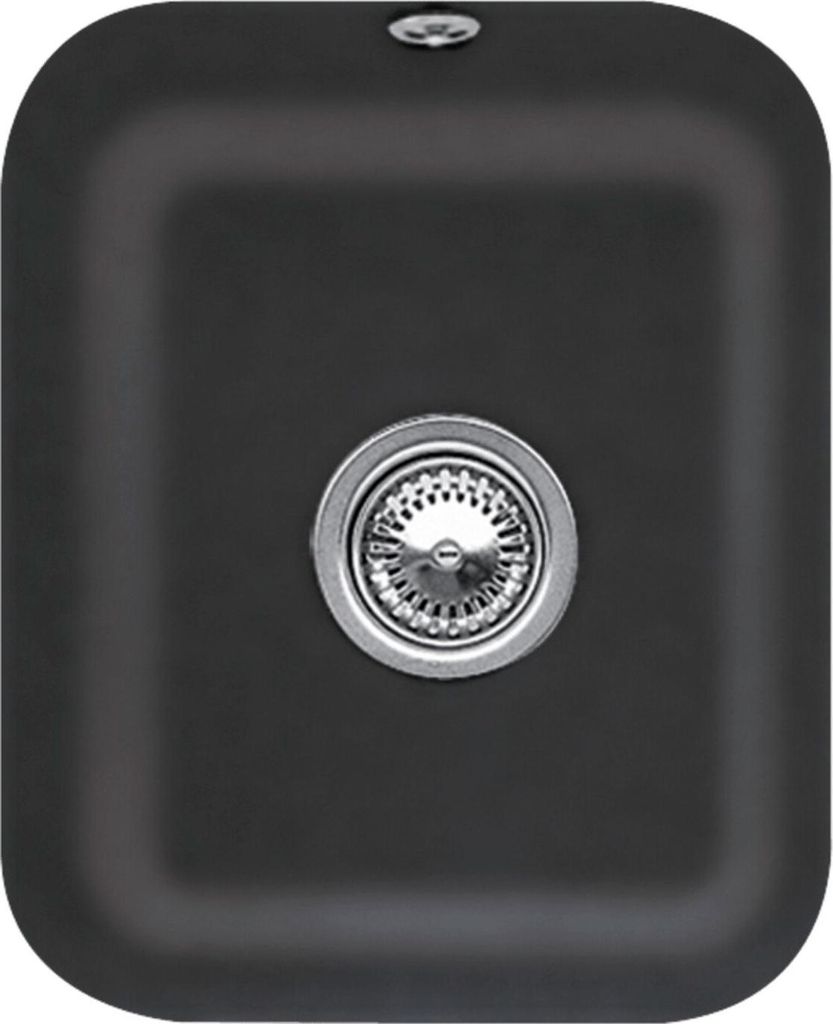 V&B Unterbauspüle Cisterna 45 m Abl.garn, Handbetätigung, pure black