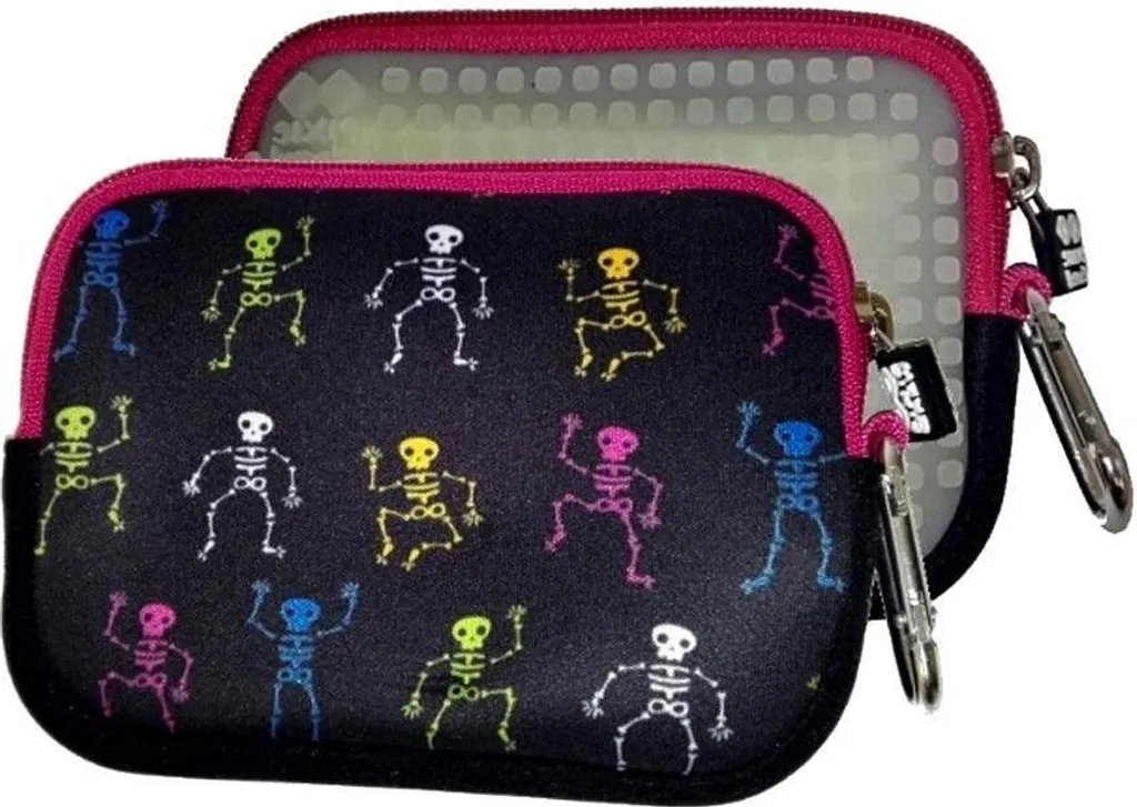 Trousse à maquillage noire PIXIE CREW avec panneau phosphorescent
