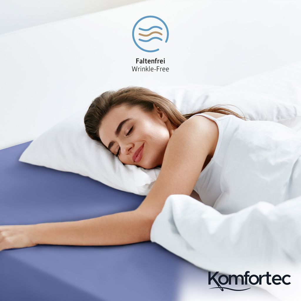 Komfortec Spannbettlaken 160x200 cm, Bettlaken Produktbild 2