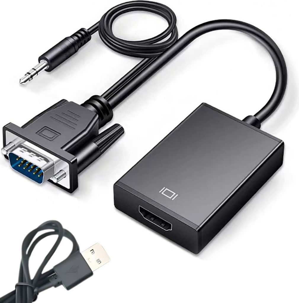 Kabelkonverter VGA-HDMI Full HD D-Sub-Adapter mit Produktbild 