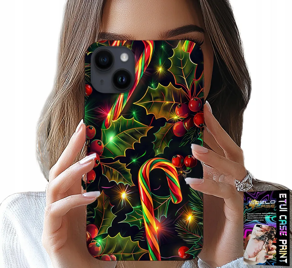 Regalo Natale iPhone 14 Plus: Custodia a Tema + Vetro Protettivo