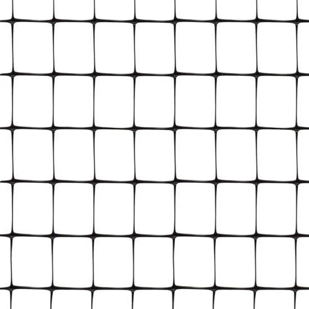 Clôture de jardin 200x10m noire en plastique pour chien et cour 20kg
