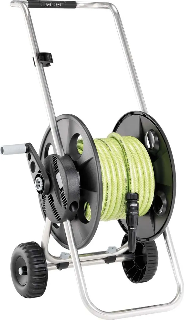 Dévidoir Claber Metal Junior Pronto 25m avec châssis acier inoxydable