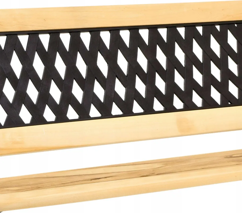 Banc en fonte KARO design rétro - Structure durable et dossier décoratif