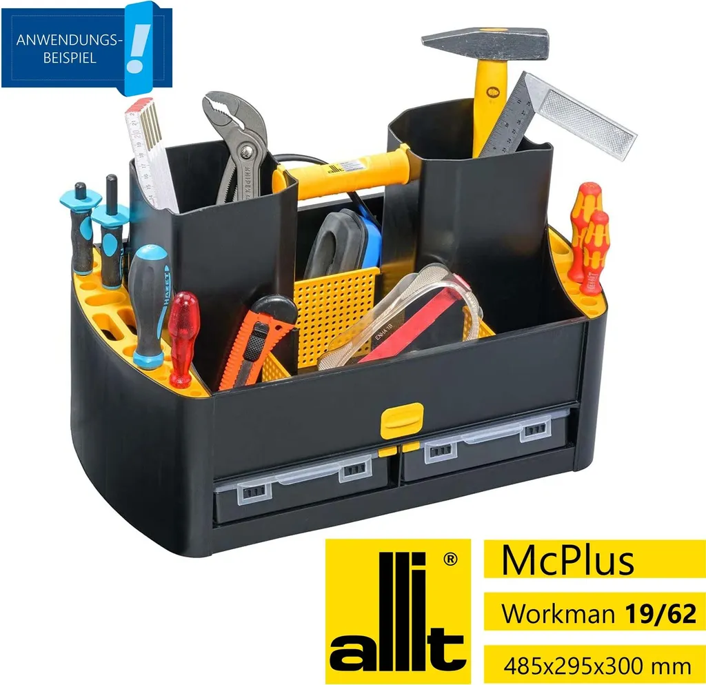 Caisse à Outils Professionnelle McPlus Workman 19/62 Robuste Allit