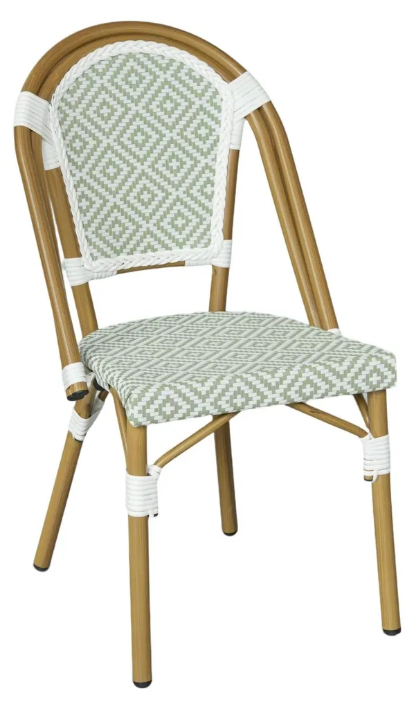 Chaises extérieures empilables en aluminium et PVC Schefflera Mobili