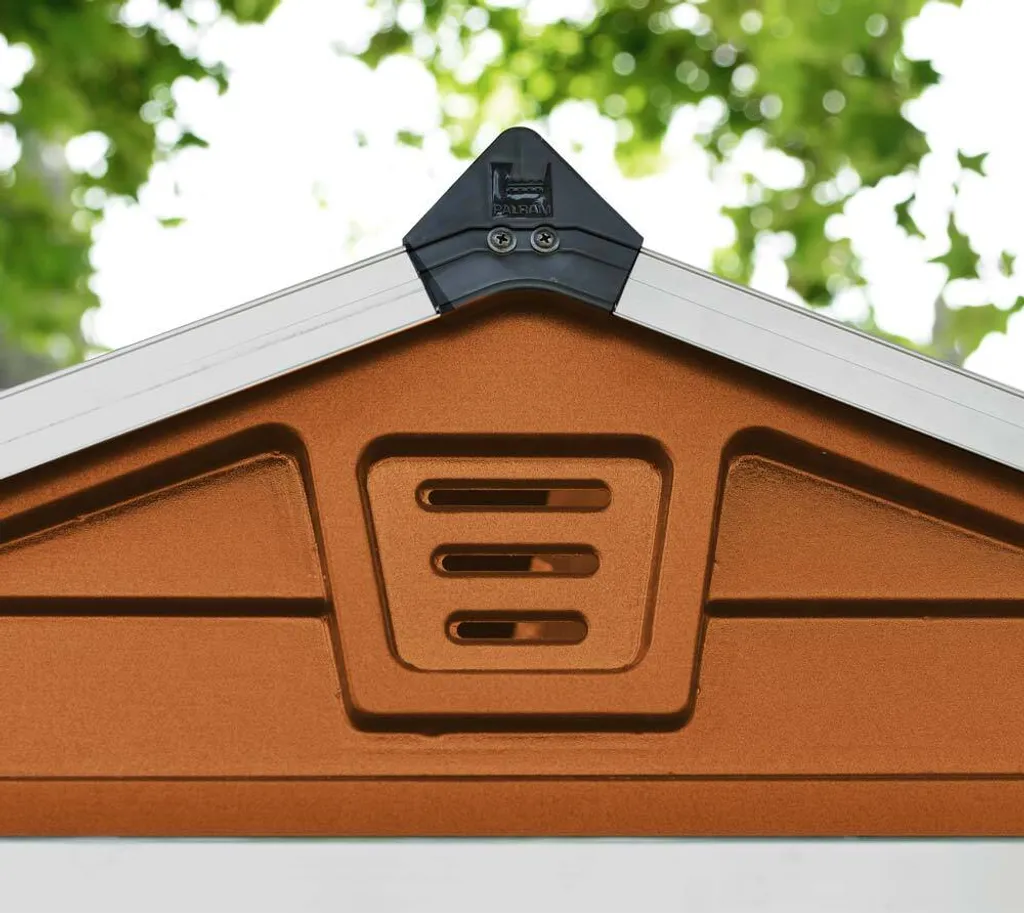 Cabane de jardin Skylight 1.9 m² Ambre en résine finition Palram