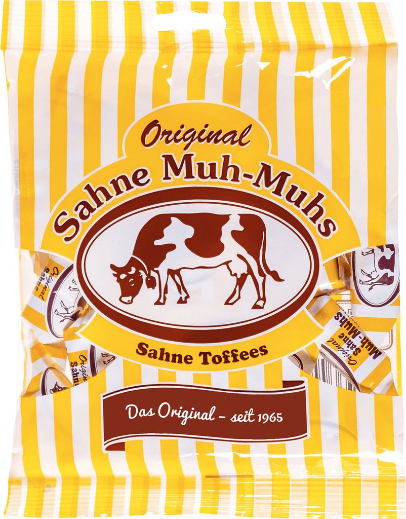 Produktbild Muh Muhs Sahne Toffees original Sahne Bonbons einzeln gewickelt 215g
