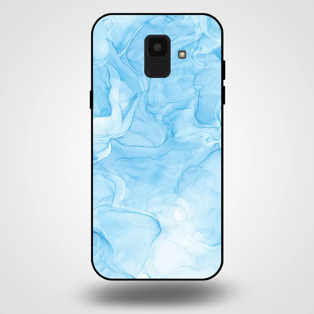 Cover Samsung A6 2018 Marmo Azzurro - Accessorio Fashion in TPU Soft