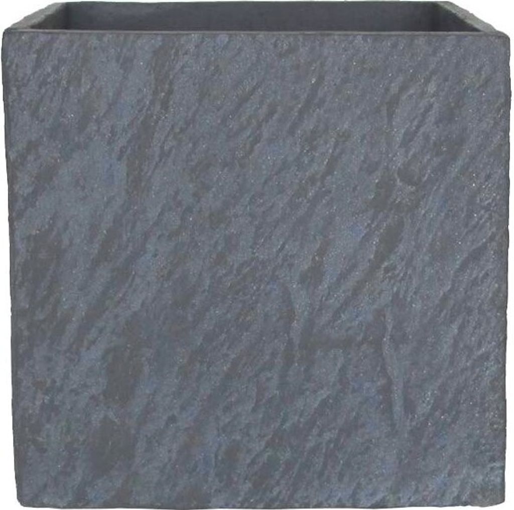 TrendLine Pflanztopf 35 x 35 x 35 cm grau Schieferoptik