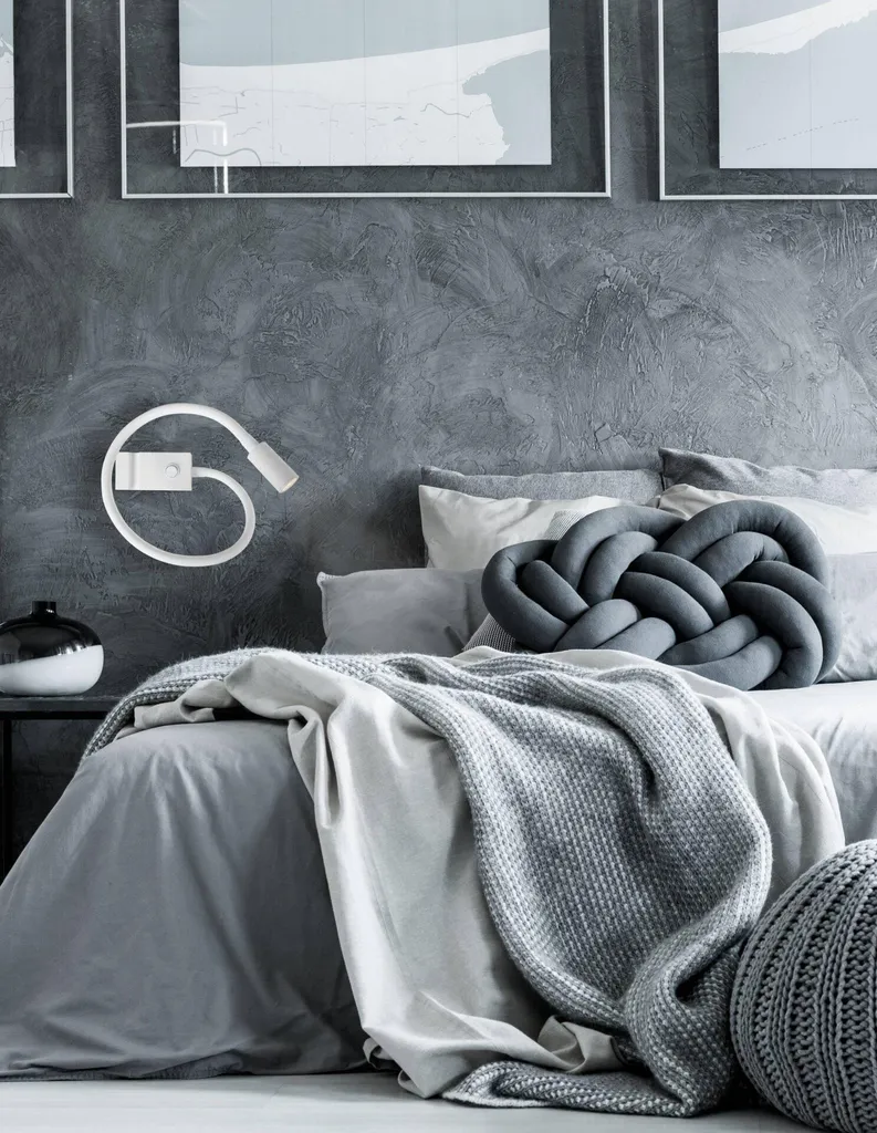 Lampe de lecture LED murale Geneva Nova Luce 3W blanc design moderne