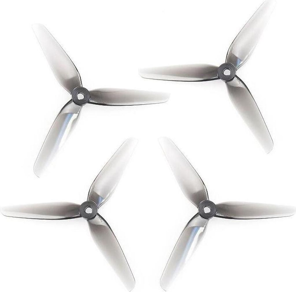 HQProp 5.1X4.2X3 3 Blatt Propeller POPO 4 Stück Poly Carbonate Hellgrau 5 Zoll