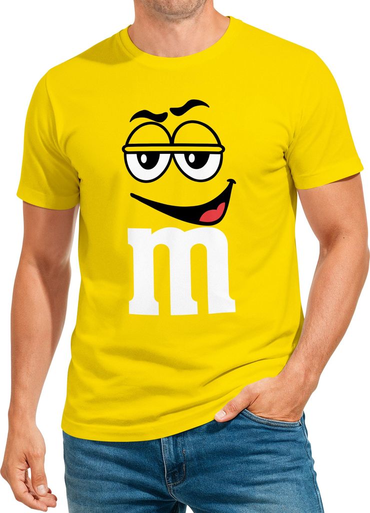 Herren T-Shirt Fasching Karneval M Aufdruck Gruppenkostüm Verkleidung Last Minute Faschingskostüme Männer Funshirt Moonworks