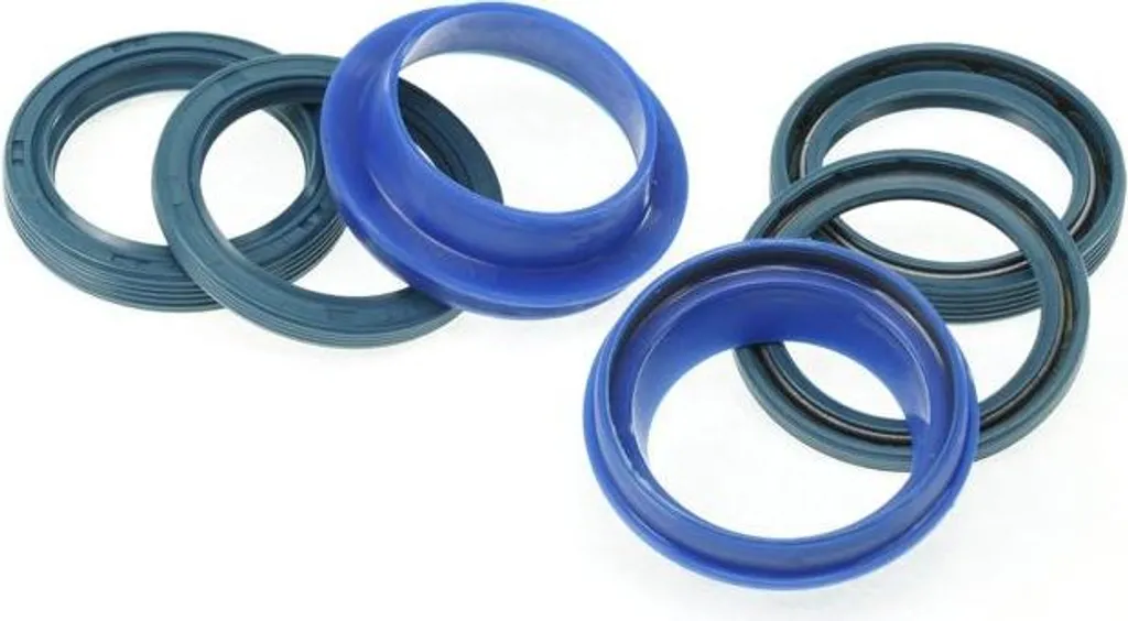 Kit joints Rockshox 32 mm Enduro FK6612 en polyuréthane bleu à friction basse