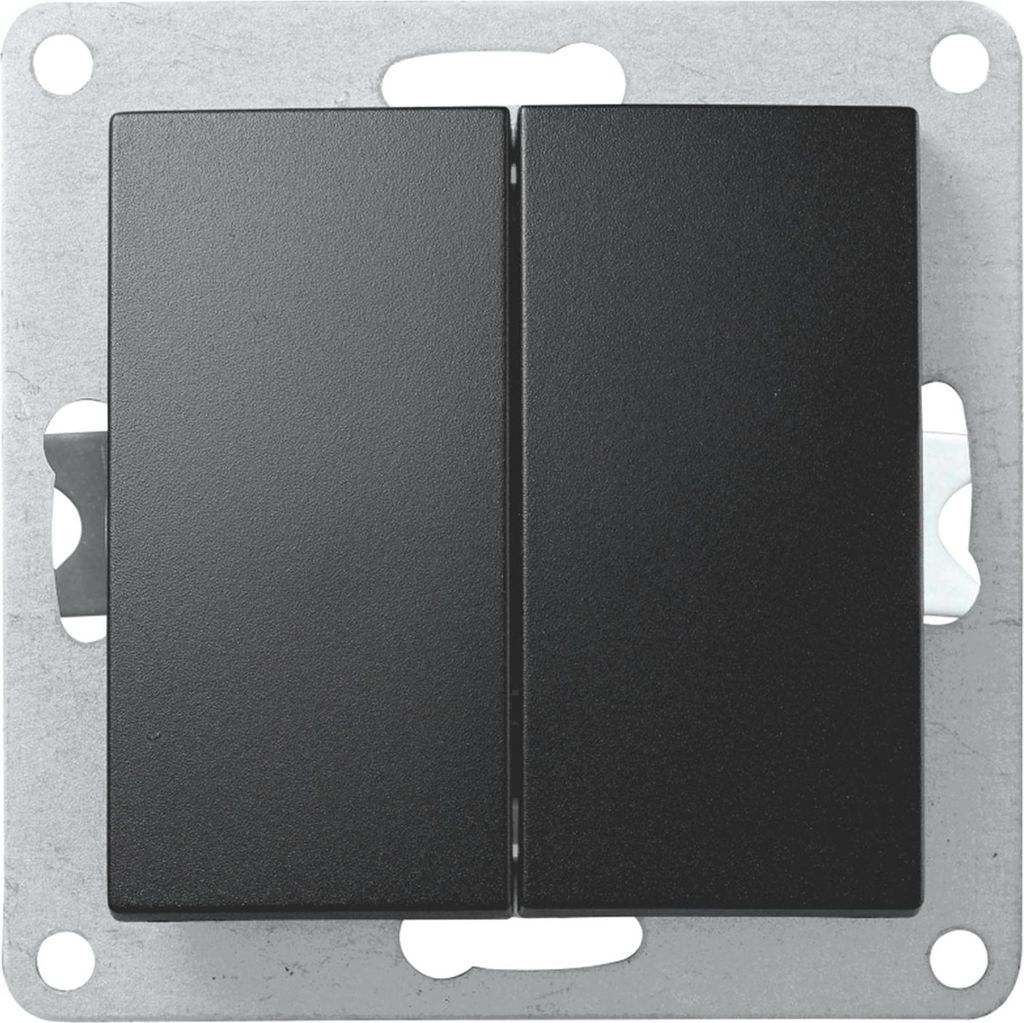 Serien-Schalter McPower ''Flair'', 2-fach, 250V/10A, UP, Produktbild 