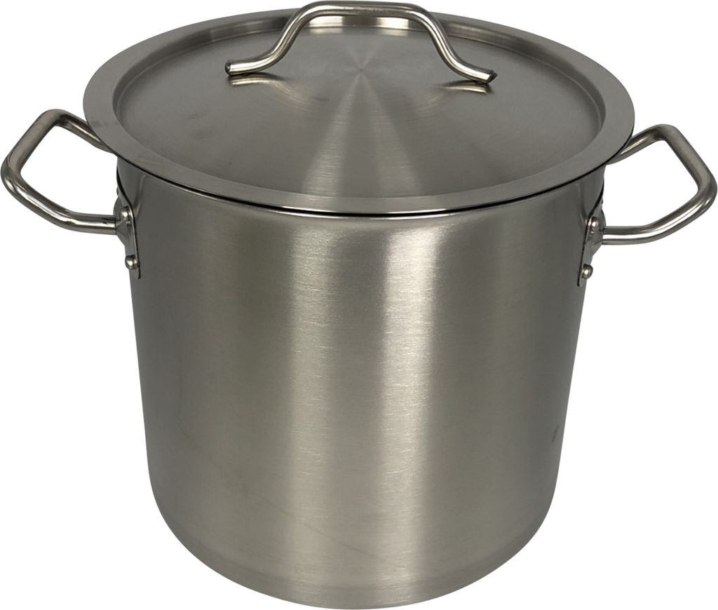 Edelstahl Kochtopf Suppentopf Topf mit Deckel Induktion Gas Glaskeramik 50L