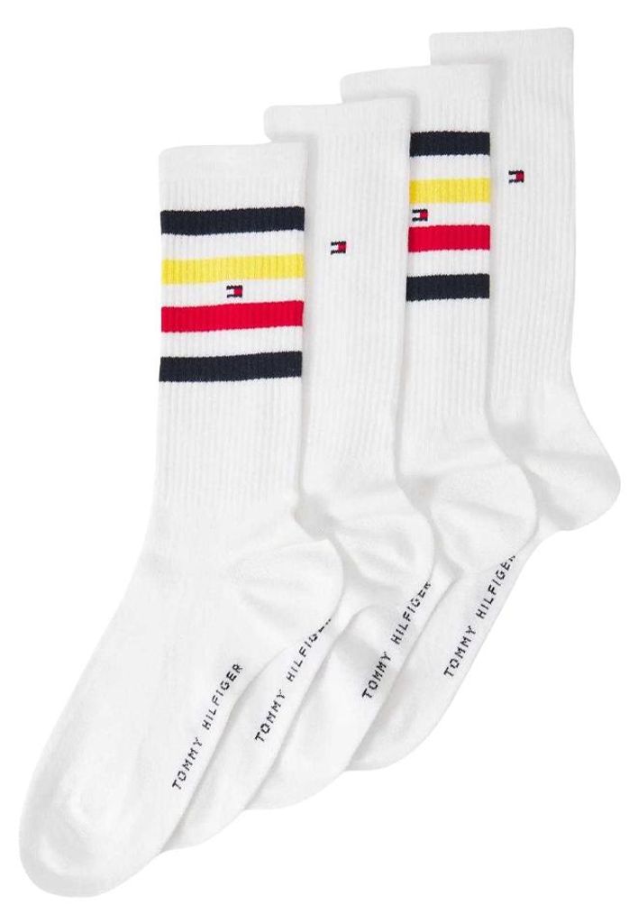 Tommy Hilfiger - Socken für Herren (2er-Pack) NA1076 (38 EU - 42 EU) (Weiß)