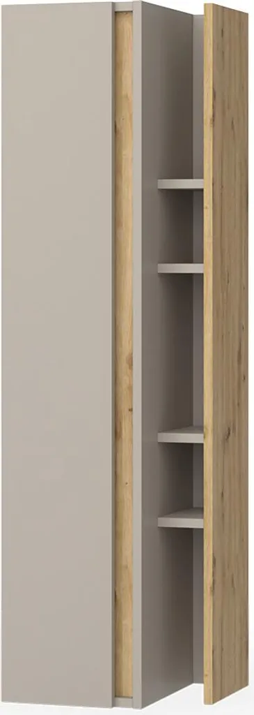 Bibliothèque murale Vicco Edelin 35x120cm Cachemire pour salon et bureau