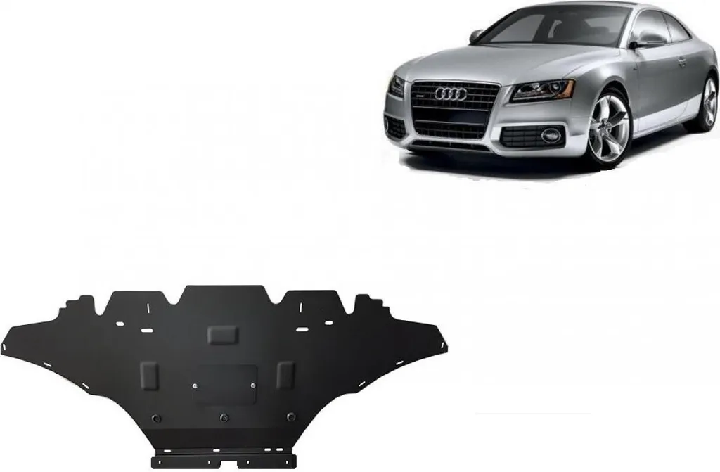 Protection sous moteur en acier pour Audi A5 essence - Carter robuste