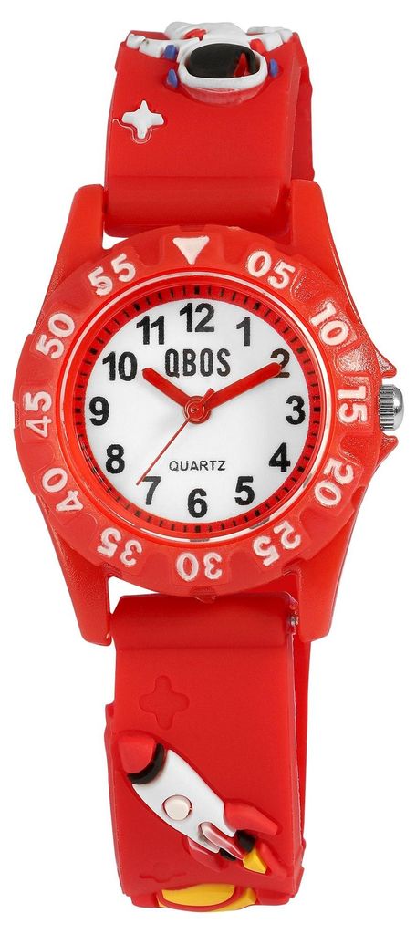 QBOS Kinder Armbanduhr  Mineralglas Produktbild 
