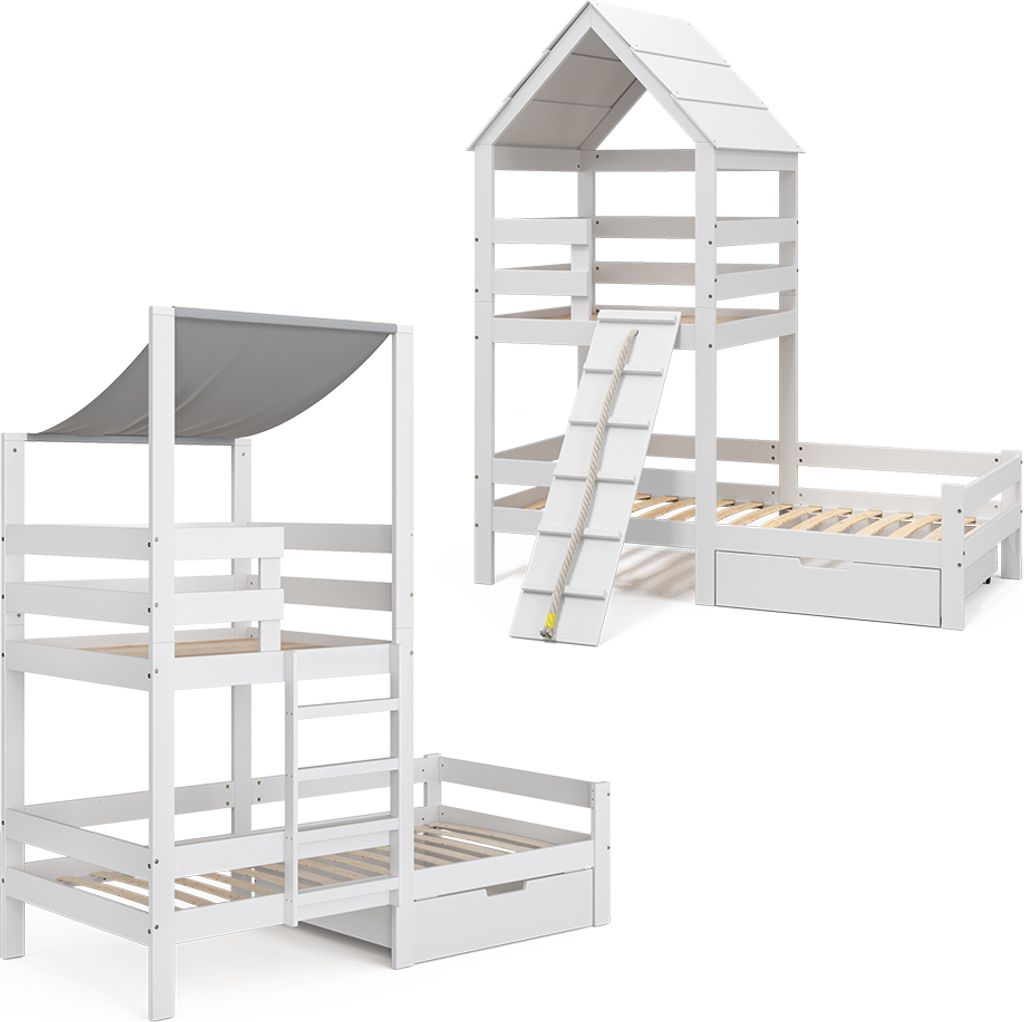 Vitalispa Rollschublade Teddy, 92 x 89 cm, Weiß Produktbild 6