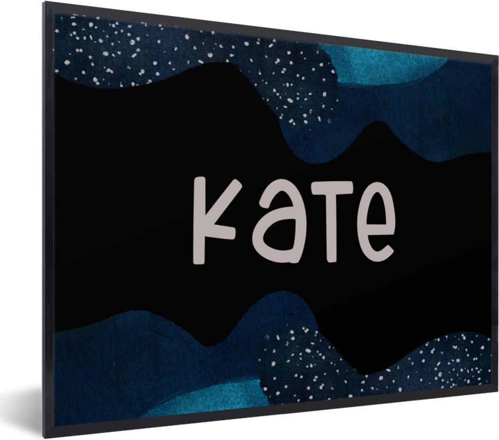 MuchoWow Gerahmtes Poster Kate - Pastell - Mädchen 80x60 cm - Poster mit Schwarzem Bilderrahmen Wandposter Rahmen Foto Bilder - Schwarzem - Mit ...