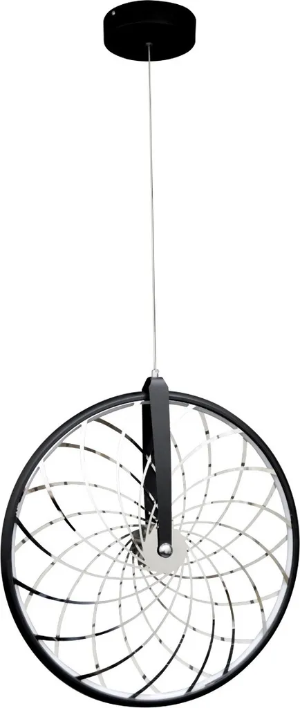 Suspension LED 1300 lm blanc chaud BICYKL métal noir et chrome