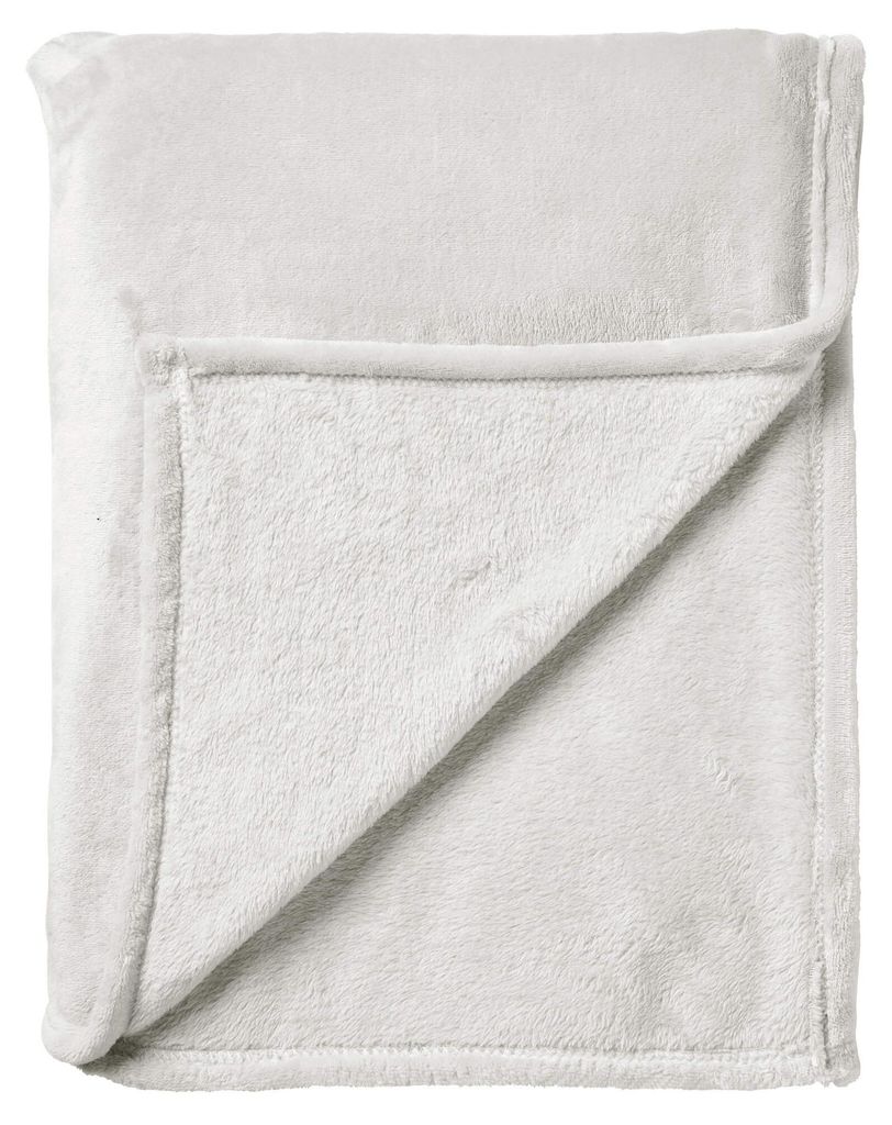 Dutch Decor Wohndecke Flanell-Fleece Charlie 200x220 cm Weiß