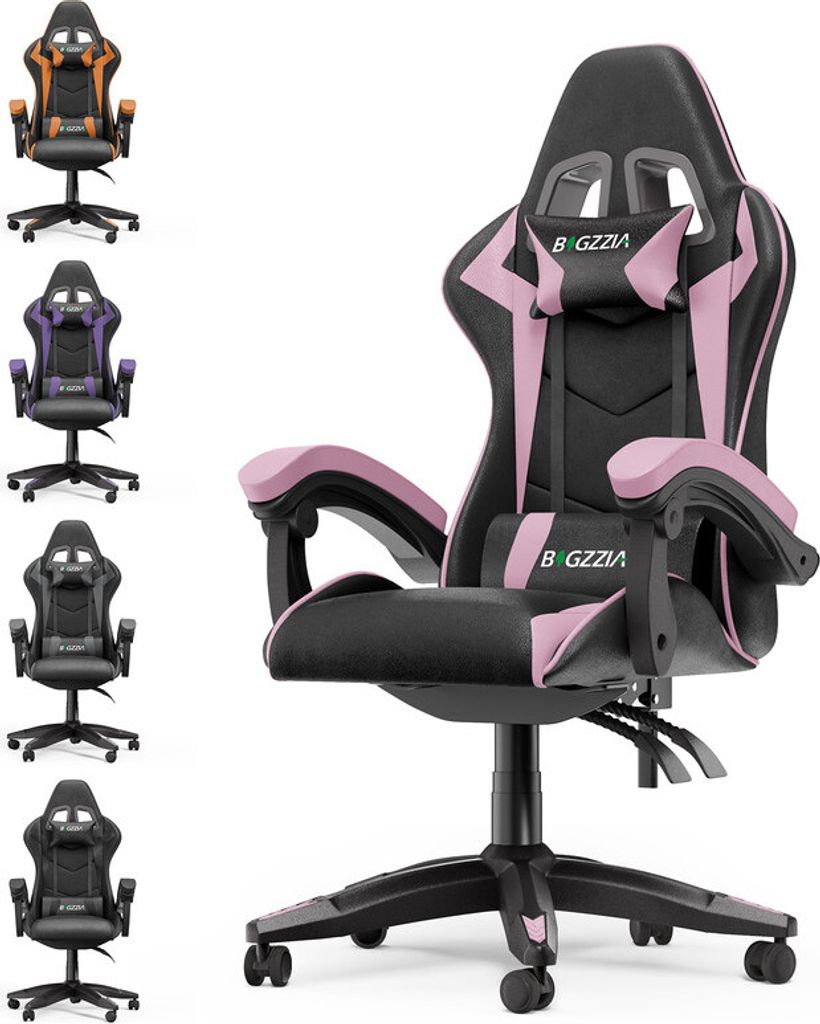 Chaise de jeu ergonomique - Coussin lombaire + appui-tête - Image du produit 