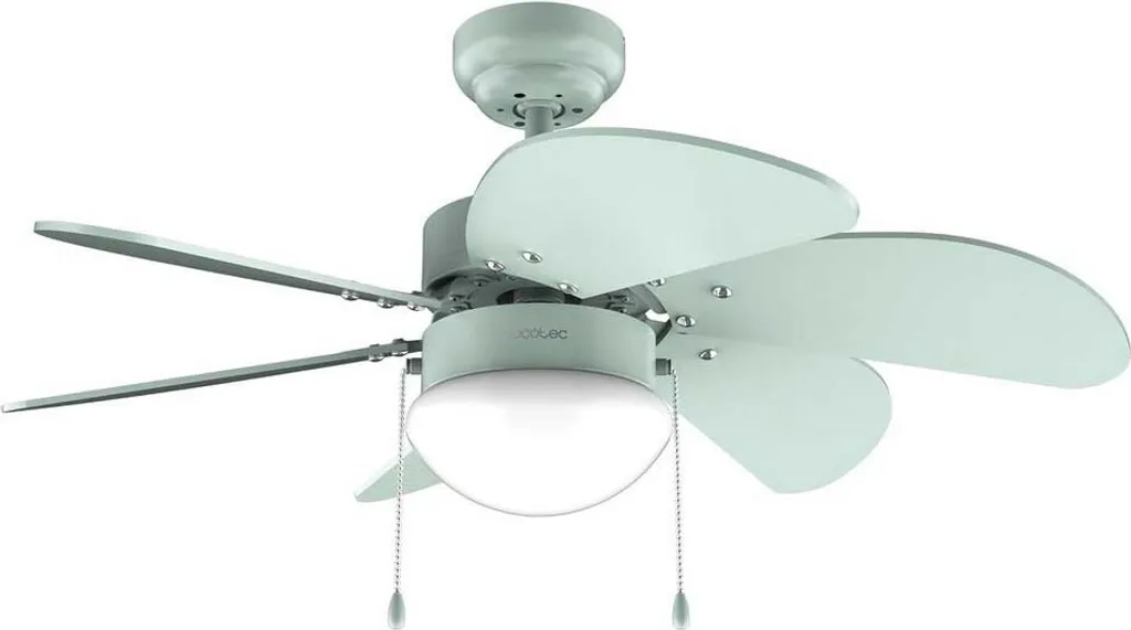 Ventilatore da soffitto da 50 W 36" con lampada, 3 velocità, 6 pale, modalità invernale-estiva, facile da usare.