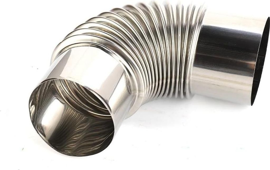 Edelstahl 90 Grad Ellenbogen Schornsteinauskleidung Bogen Rohr Multi Rauchrohr für Outdoor Camping Holzofen Campingkocher Zubehör 60mm 70mm 80mm(1)