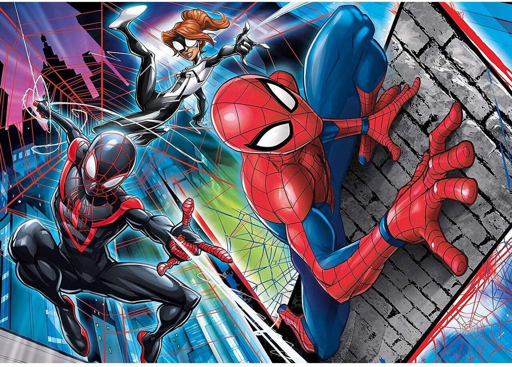 Clementoni - Puzzle Max 24 szt. Marvel Spiderman - Produktbild 