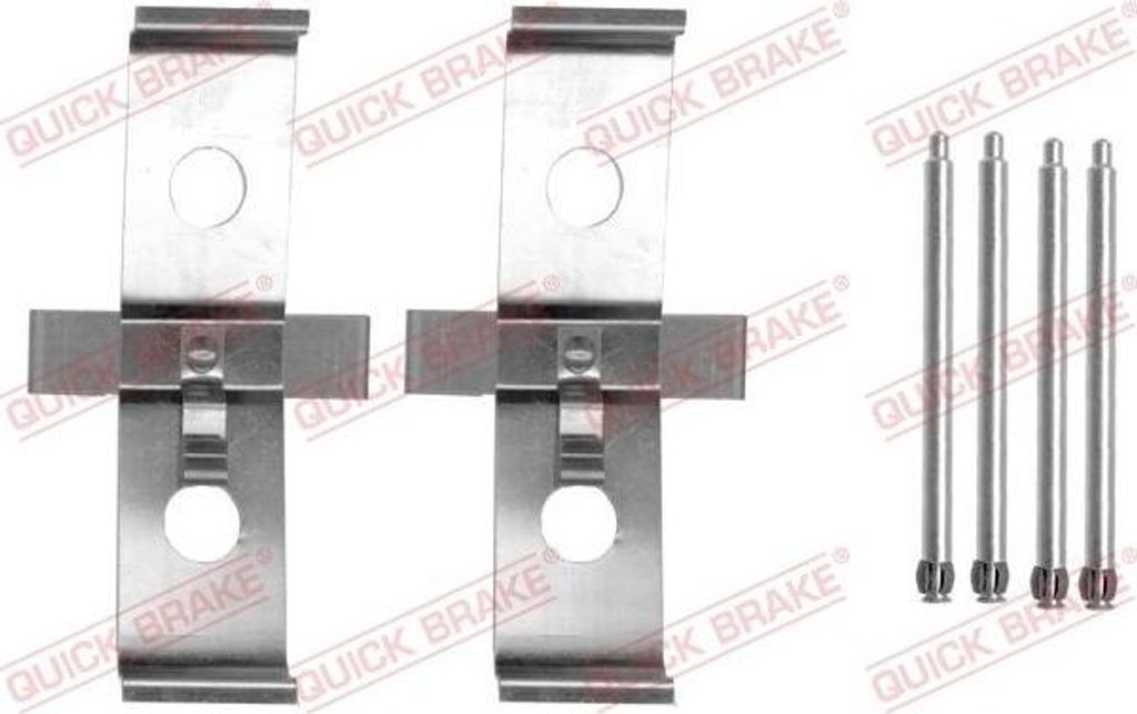QUICK BRAKE 109-1674 Zubehörsatz Scheibenbremsbelag Vorne Produktbild 