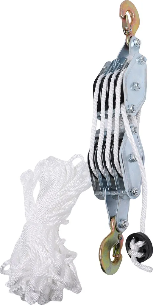 Palan à câble avec poulie démultipliée 8:1 - Force de levage pro 2200 lb