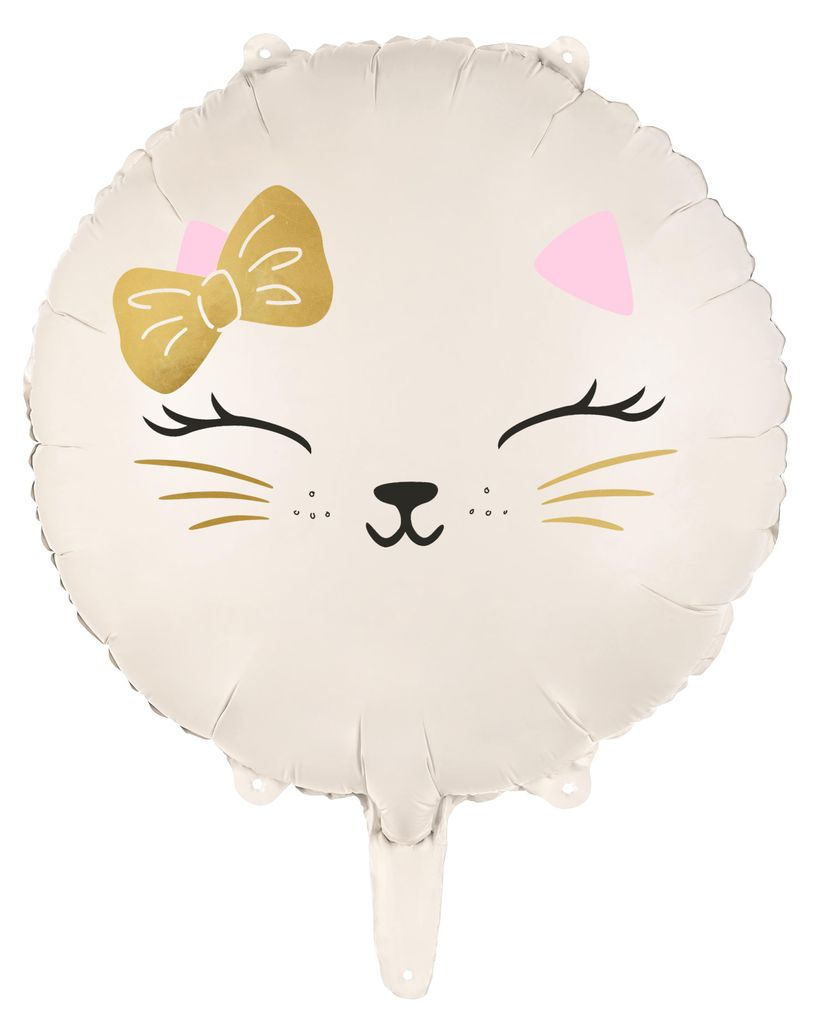 Palloncino tondo in foil a forma di gatto Immagine del prodotto 