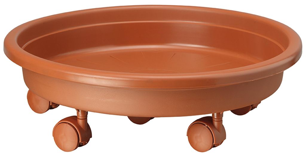 Form Plastic Plant Pot Trolley - Kunststoff - Rund - max 70 Kilo