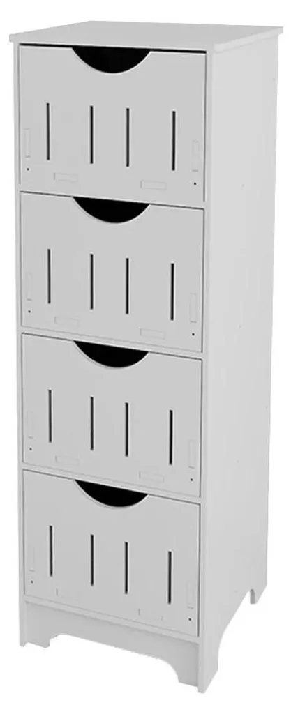 Meuble d'appoint étroit 30 cm pour optimiser le rangement de la douche